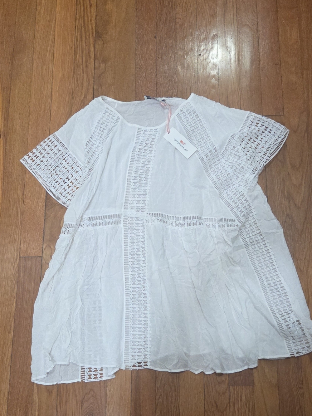 Vineyard Vines White Eyelet Women's Coverup